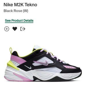Nike M2K Tekno Black Rose Size 9